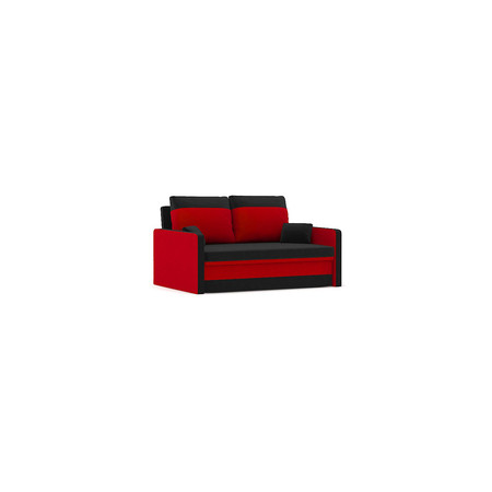 MILTON kinyitható kanapé Fekete /piros