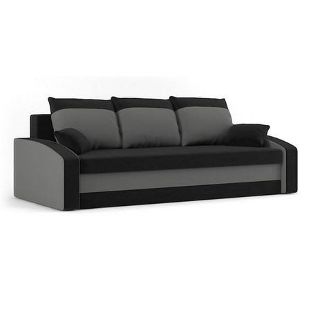 HEWLET modell 2 Nagy méretű kinyitható kanapé Fekete / szürke
