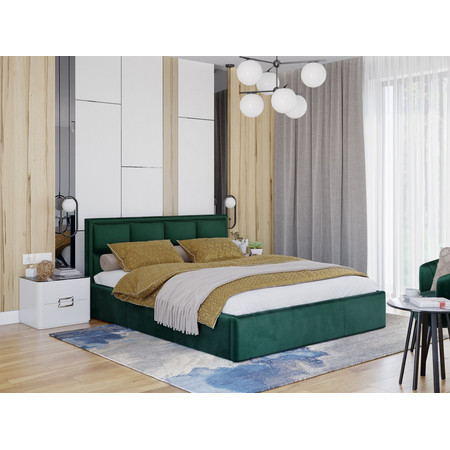 Kárpitozott ágy OTTO mérete 140x200 cm Zöld