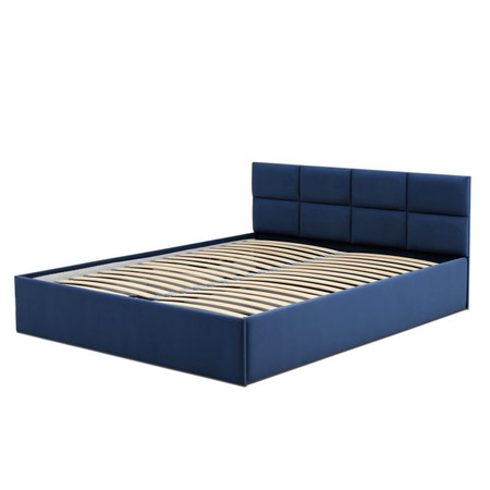 MONOS kárpitozott ágy matrac nélkül mérete 140x200 cm Tenger kék