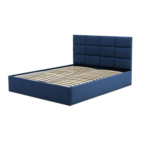 TORES kárpitozott ágy matrac nélkül, mérete 140x200 cm Tenger kék