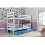 Gyerek emeletes ágy ERYK 190x80 cm Rózsaszín Fehér