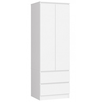 STAR S60 2D2SZ ruhásszekrény, fehér színben