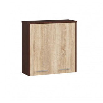 FIN W60 2D függesztett fürdőszobai szekrény – wenge/sonoma tölgy