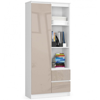 Polc R 80 cm CLP R11 fehér/cappuccino magasfényű
