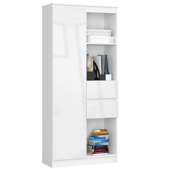 Polc R 80 cm CLP R15 fehér/magasfényű fehér