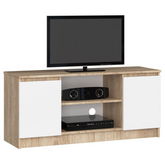 RTV K120 TV-állvány, sonoma tölgy/fehér.