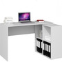 MALAX 2x2 Számítógép asztal polccal, fehér