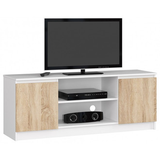 RTV K140 2D 1PCLP komód – fehér/sonoma tölgy