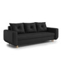 Nagyméretű szétnyitható kanapé MAWI Fekete