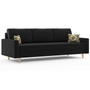 ETNA modell 2 nagyméretű kinyitható kanapé  Fekete