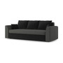 PAUL modell 2 Nagyméretű kinyitható kanapé Szürke / fekete