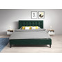 Kárpitozott ágy DAVID mérete 120x200 cm Zöld