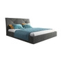 Kárpitozott ágy KARO mérete 160x200 cm Sötétszürke