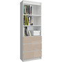 CLP R 60 cm cappuccino fényes polc, 3 fiókkal és 2 polccal.