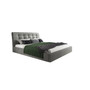 MALAGA kárpitozott ágy (szürke)  160x200 cm