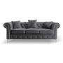 Roma Chesterfield III kanapé Szürke