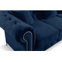 Roma Chesterfield II kinyitható kanapé Kék