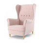 Füles fotel Világos rózsaszín - galéria #1