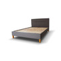 KAROLINA kárpitozott ágy (szürke) 140x200 cm - galéria #1