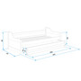 Dětská postel nebo gauč s výsuvnou postelí DAVID 190x80 cm Růžová Borovice - galéria #6