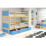 Gyerek emeletes ágy RICO 190x80 cm Kék Fenyő - galéria #3