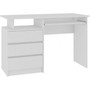 Számítógépes asztal CLP 135cm fehér - galéria #3