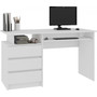 Számítógépes asztal CLP 135cm fehér - galéria #1
