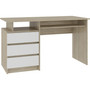 Számítógépes asztal CLP 135cm szonoma/fehér - galéria #2