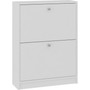 Cipősszekrény két ajtóval, fehér - galéria #1