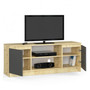 TV állvány RTV K140 artisan tölgy/grafitszürke. - galéria #1