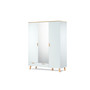 FRISK szekrény tükörrel (fehér / tölgy) - galéria #2