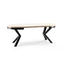 WIKI Étkezőasztal 120 cm (sonoma tölgy / fekete) - galéria #1