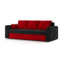 PAUL modell 2 Nagyméretű kinyitható kanapé Fekete/ piros - galéria #3