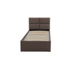 MONOS kárpitozott ágy matrac nélkül mérete 90x200 cm Világos szürke - galéria #1