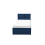 Kárpitozott MONOS ágy matraccal, mérete 90x200 cm Sötétszürke - galéria #1