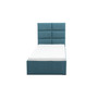 TORES kárpitozott ágy matraccal, mérete 90x200 cm Tengerész kék - galéria #1