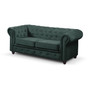 Rozkládací pohovka Infinity Chesterfield III Zelená