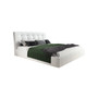 Kárpitozott ágy ADLO mérete 160x200 cm Fehér műbőr