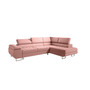 Összecsukható sarok ülőgarnitúra 155 NOAH Jobb Rózsaszín - galéria #12