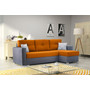 Összecsukható sarok ülőgarnitúra 102 AIDEN Jobb Barna+narancssárga - galéria #40