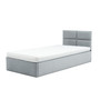 Kárpitozott MONOS ágy matraccal, mérete 90x200 cm Világos szürke