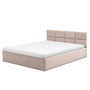 Kárpitozott MONOS ágy matraccal, mérete 140x200 cm Bézs - galéria #3