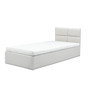 Kárpitozott ágy MONOS II matraccal 90x200 cm - Eco-bőr Fehér Eko-bőr