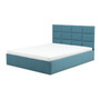TORES kárpitozott ágy matraccal, mérete 140x200 cm Tengerész kék - galéria #2