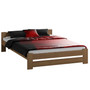 Emelt masszív ágy ágyráccsal 140x200 cm Tölgy