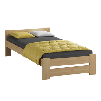 Emelt masszív ágy ágyráccsal 80x200 cm