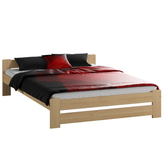 Emelt masszív ágy ágyráccsal 160x200 cm