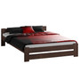 Emelt masszív ágy ágyráccsal 160x200 cm Égerfa - galéria #1
