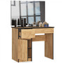 Fésülködőasztal P-2/SL 900x600 bal - kézműves tölgy - galéria #1